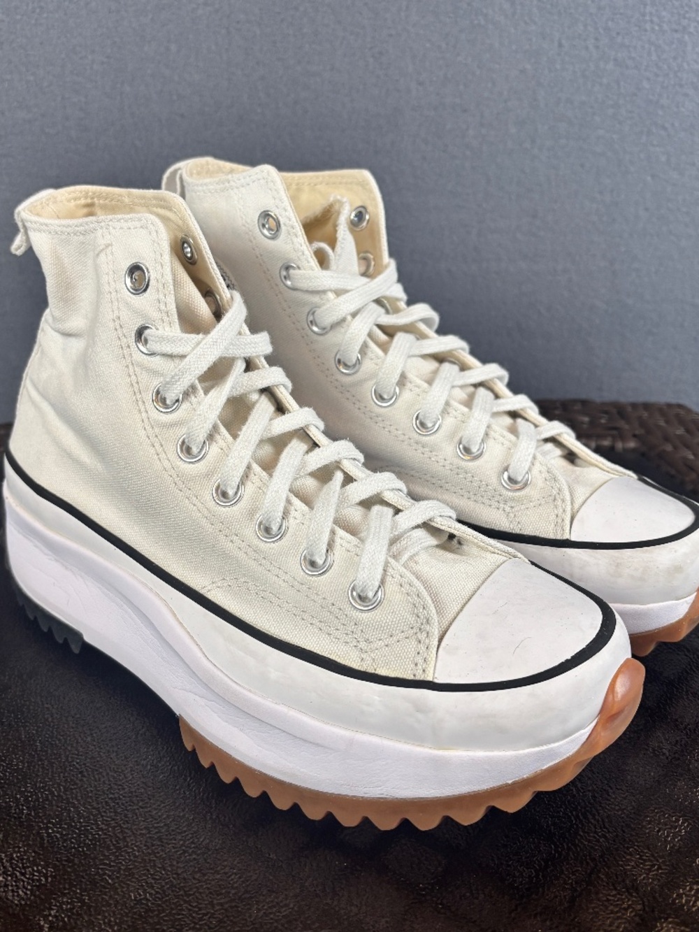 Converse Unisex Run Star Hike Hi-Top Platform Lace Up Sneakers Size M7.5/W9